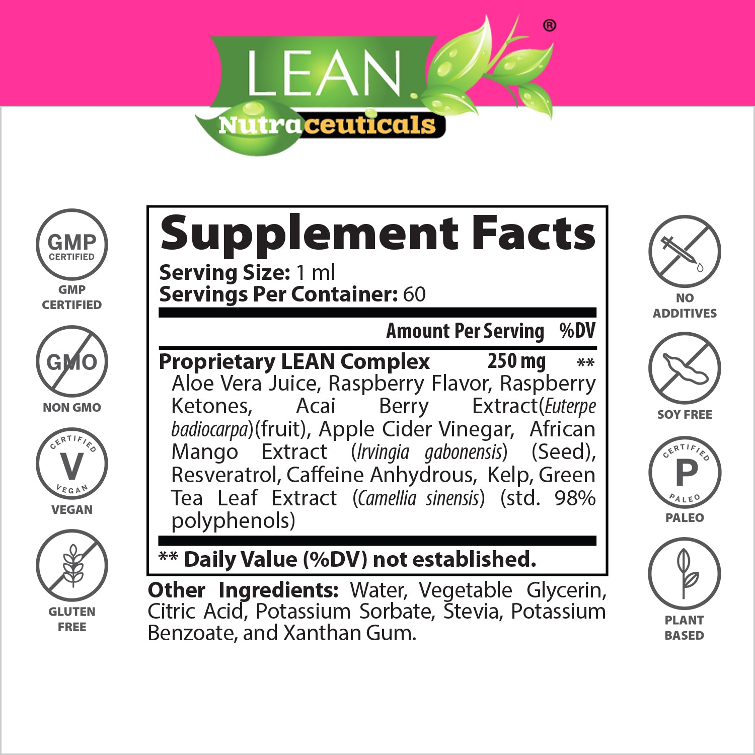 gmp certified gmo gluten free plant based weight loss fat burning natural supplement made in usa