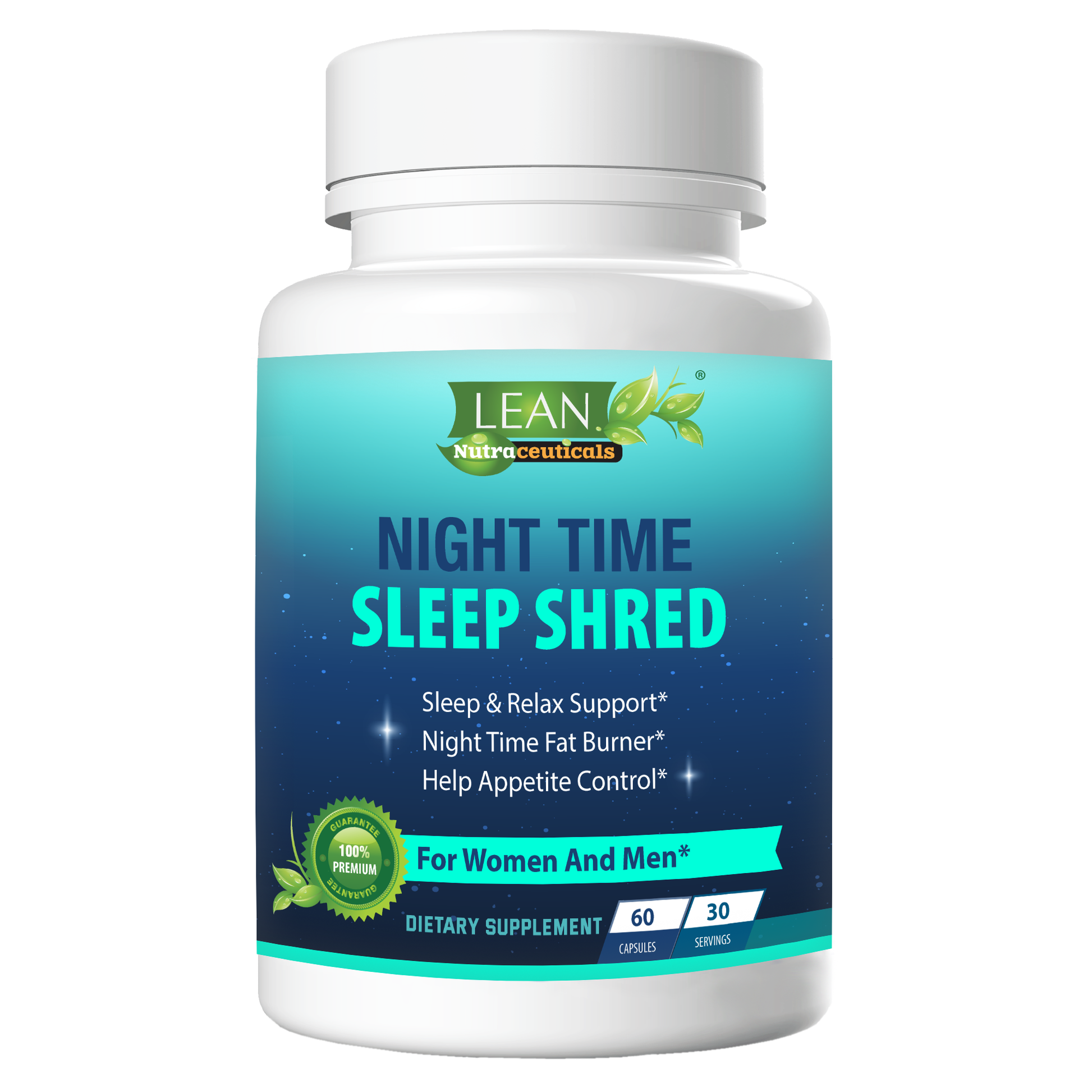 Night Time Sleep Shred Fast Fat Burner Weight Loss Pill Appetite Suppressant Metabolism Booster Supplement for Men and Women Made in USA