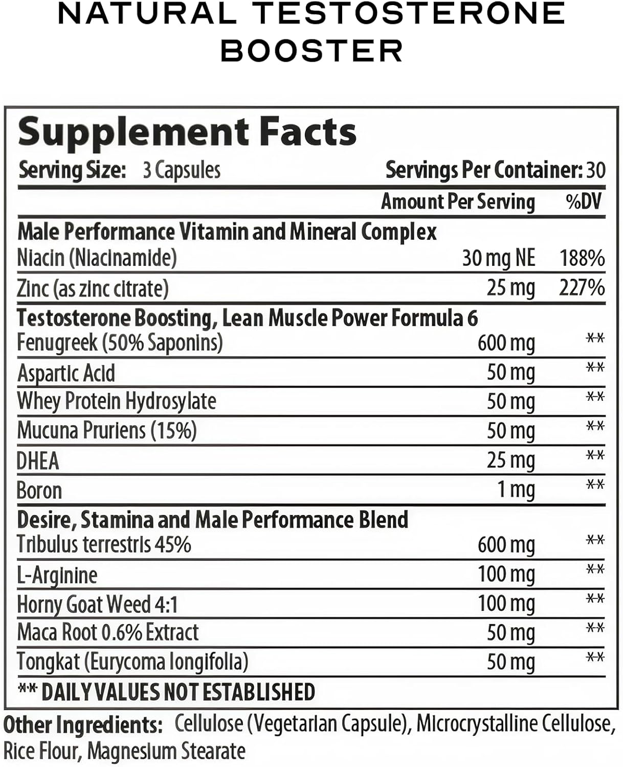 180 Capsule LEAN Nutraceuticals MD Certified Testosterone Booster for Men