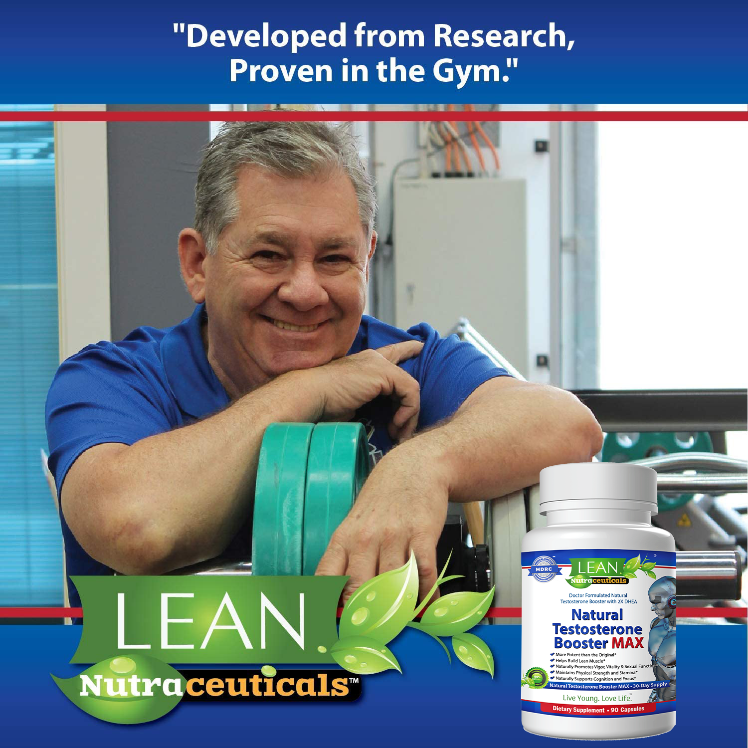 natural testosterone supplement for men helps workout weight lifting in gym, enhance sexual wellness while aging, and improve life of couple