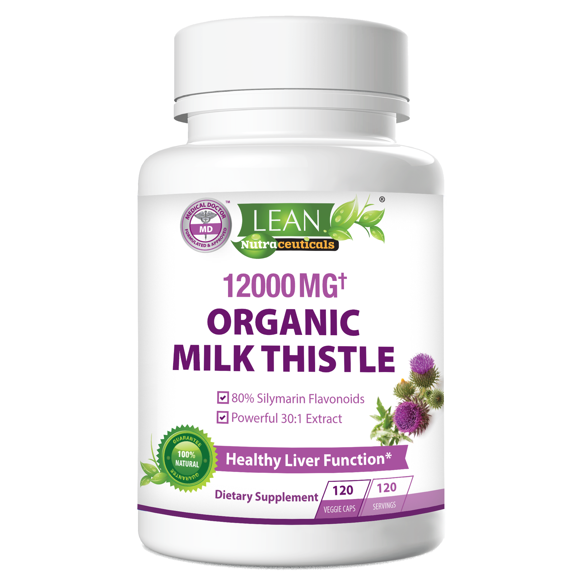 liver detox cleanse and repair organic milk thistle liver support supplement natural remedy for fat liver and other liver disease made in USA