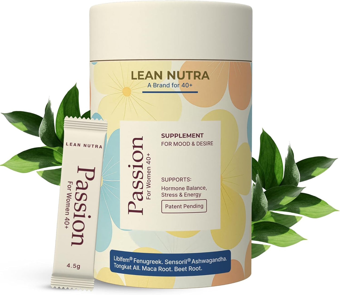 Passion - Balance & Desire Blend for Women 40+ | Hormone Balance | Herbal Adaptogen Formula | Maca & Ashwagandha | Cortisol Manager | Mood, Energy & Wellness Support | Berry Citrus Flavor | 30 Sticks