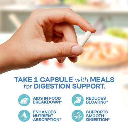 MD Certified Digestive Enzyme Supplements Plus 2 Billion Probiotics Plant Based Scientifically Formulated with 13 Enzymes