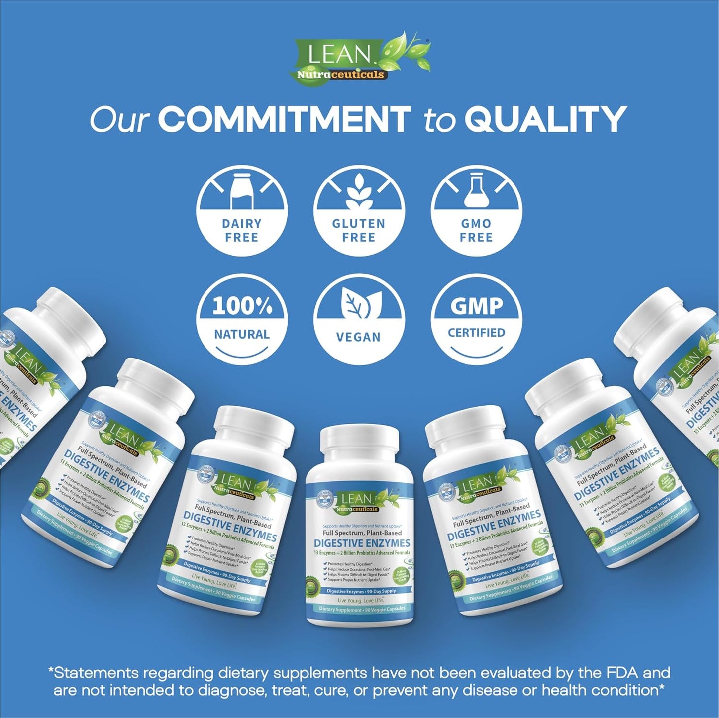 MD Certified Digestive Enzyme Supplements Plus 2 Billion Probiotics Plant Based Scientifically Formulated with 13 Enzymes