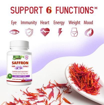 Benifits of Saffron for Eye Health Immune Support Heart Protection Energizing Weight Loss Mood Enhancing and Stress Relief