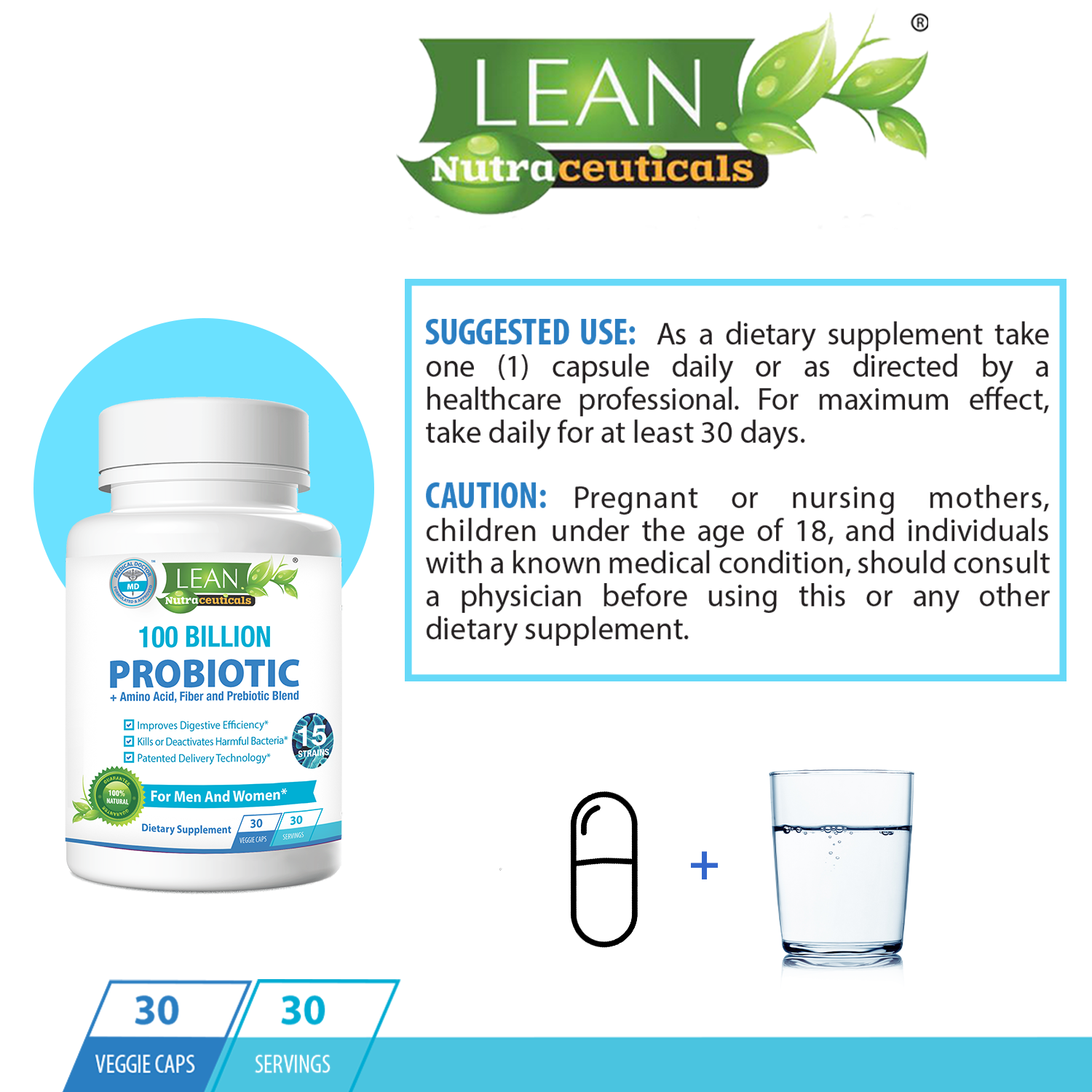 [Premium Quality 100% Pure Nutritional Supplements For Men & Women, Made in USA]-LEAN Nutraceuticals ™