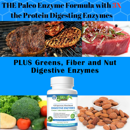 paleo keto enzymes with effective protein digesting enzymes for anti bloating constipation relief for women and men