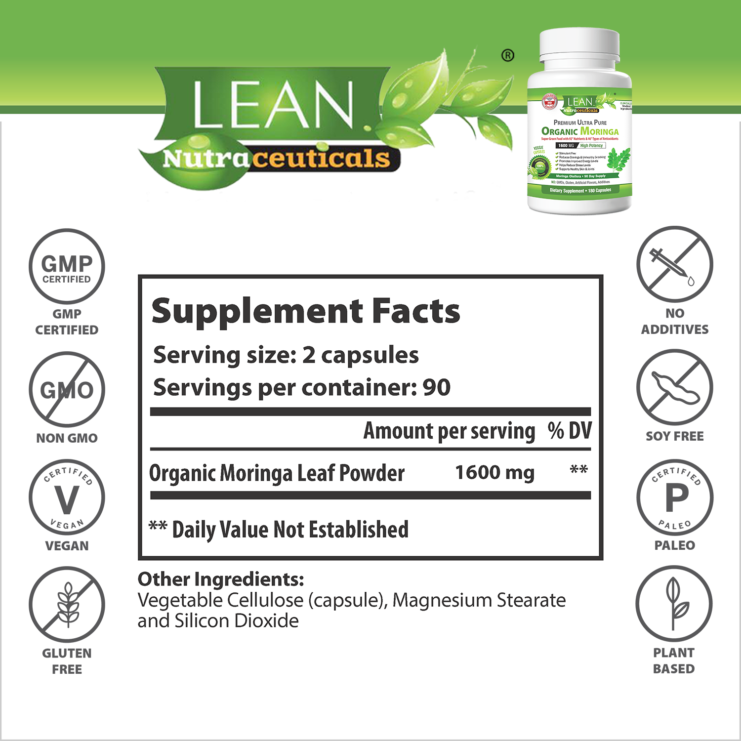 [Premium Quality 100% Pure Nutritional Supplements For Men & Women, Made in USA]-LEAN Nutraceuticals ™