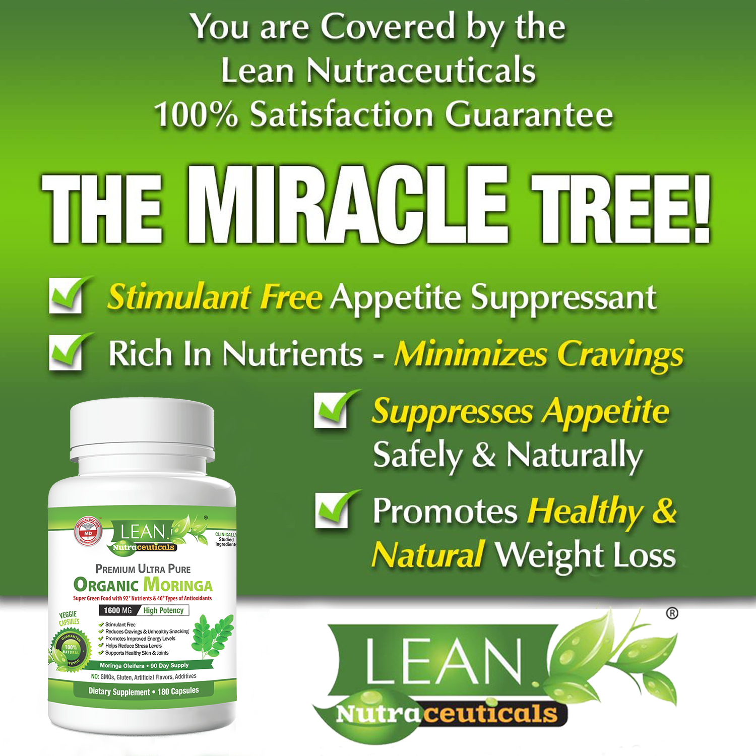 [Premium Quality 100% Pure Nutritional Supplements For Men & Women, Made in USA]-LEAN Nutraceuticals ™