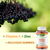 Elderberry Gummies for Immunity Support with Vitamin C and Zinc for Kids & Adults